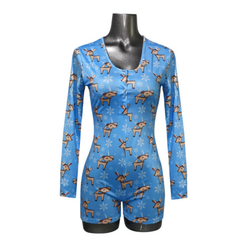 Vêtements de nuit une pièce pour adultes, jolie impression pour femmes, vêtements de maison pour femmes, prix d'usine en gros pour dames Onesies Nighty