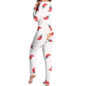 Vêtements de nuit de luxe pour femmes, taille et impression personnalisées, faible MOQ pour dames Onsies, pyjamas de vêtements de nuit pour femmes en gros