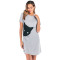 O neck Nightgown Women Summer,Cute Printing Loose sleepwear for bedroom Wholesale