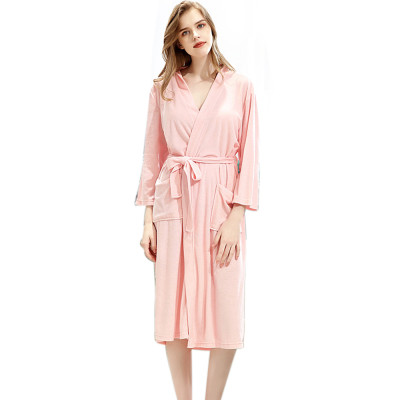 Long Robes Comfortable,Towel Fabric Loose Winter Women Wear,Long Sleeve Bathrobe,Wholesale Ladies Spa Wear