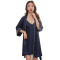 Ladies Nightgown Set, Women Printed Homewear, 2-Piece Robe Set Nightgown OEM/ODM