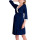 Soft Cotton Three-quarter Sleeve V-neck Maternity Robe With White Lace For Pregnant Lady