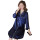 Chemises de nuit confort à manches longues, pyjamas en soie ample pour femmes à col en V personnalisés, chemise de nuit grande taille pour femmes en gros