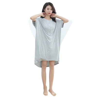 Chemise de nuit pour femme, chemise de nuit pour femme en coton confortable, prix d'usine, jupe de nuit en vrac