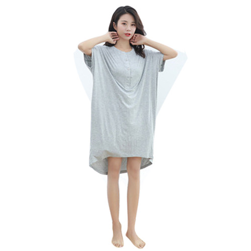 Chemise de nuit pour femme, chemise de nuit pour femme en coton confortable, prix d'usine, jupe de nuit en vrac