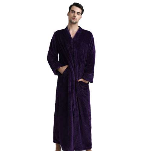 Robes longues pour femmes, flanelle coton dames vêtements de nuit robes, prix d'usine peignoirs décontractés à la maison
