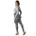 Sexy Style Splicing Color Fashion Prints One Piece Pajamas Low V Neck Women's Luxury Nightwear