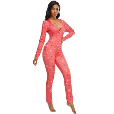 Роскошное женское ночное белье, Женские пижамы Комбинезоны Slim Casual, Женские пижамы оптом нестандартного размера