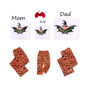 Matching Halloween Pajamas,Family Suit Adults and Kids Wear Cute Print Factory Price