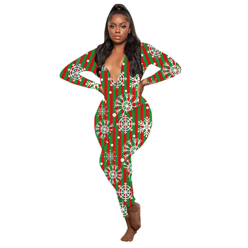 Christmas Pajamas,Tight and Slim Long Sleeve Wear for Women,Manufacturers Women Sleeping Clothes