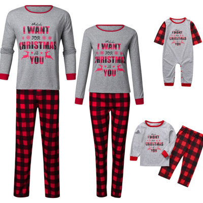 Matching Family Christmas Pajamas,Casual Sleeping Clothes in Winter, Loose Nighty Wear for China Suppliers