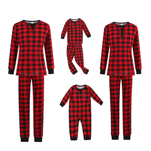 Christmas Pajamas,Cotton Blend Unisex Wear,European and American Cartoon Letter Parent-child Suit