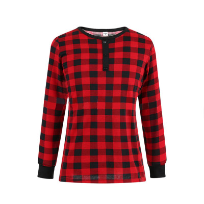 Christmas Pajamas,Cotton Blend Unisex Wear,European and American Cartoon Letter Parent-child Suit