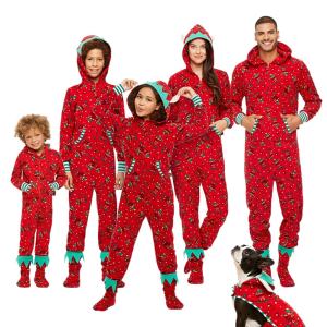 Christmas Pajama Party,European and American Hot Sale One Piece Wear,Wholesale Customized Size Nightwear