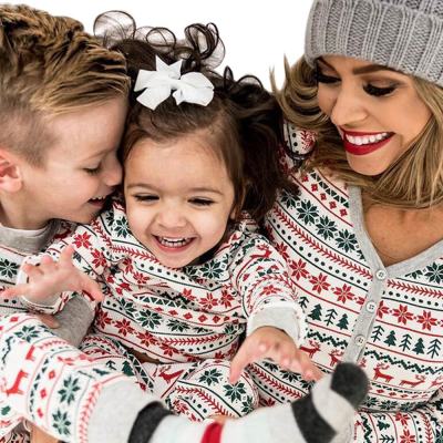 Christmas Pajamas,Parent-child Home Suit Pajamas,in Winter and Autumn Cotton Piece Sets,Manufacturers Sleepwear for Family