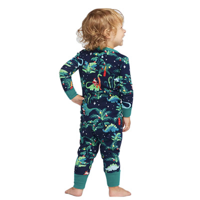 Matching Family Christmas Pajamas,Cotton Dinosaur Printed with Pajamas Suit,Suppliers Long Sleeve Wear in Winter