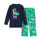 Matching Family Christmas Pajamas,Cartoon Printing Parent-child Pajamas,Wholesale nightwear with Animal Grid Letter