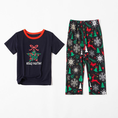 Matching Family Christmas Pajamas,New Arrival Printed European and American,Wholesale Pajama Set for Family