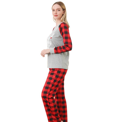 Christmas Pajama Party,Letter Printing Long Sleeve Clothing,Suppliers Two Piece Sets Family Loose Wear
