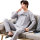 Men's Pajamas Set, Drop shipping Wholesale O-neck 100% Cotton Sleepwear, China Factory