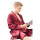 Men's Silk Pajamas Set,Solid Long Sleeve Robe Shorts Set, High Quality Shiny Fabric Wholesale Men Pjs
