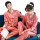 Couple Silk Pajamas, Women's Long Sleeve Home Wear Set Strip Solid Color, OEM / ODM Service