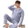 Plus Size Man Pajamas, Adult Spring and Autumn Sleepwear, Simple Middle-aged Wholesale