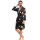 Men's Silk Robe, Men's Kimono Printed Bathrobe Cardigan Knee-length Bathrobe Low MOQ