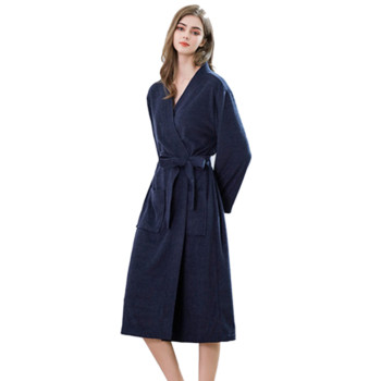 Spa Robe for Women,Four Seasons Absorbent Towel Bathrobe Long,Wholesale Double Layer Towel Material