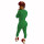 Woman's Onesie, Long Sleeve Pants Polka Dot Printing Winter V-neck Jumpsuit Wholesale