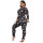 One Piece Sleepwear Womens, New Printed V-neck Tights Long Sleeve Pants Factory Price