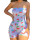 Women's Sleeveless Bodysuit, Strapless One Piece Printed Tube Top Jumpsuit OEM/ODM