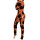 Halloween Pajamas Wholesale Cute Cat Prints Adult Romper Plus Size With Butt Flap Design