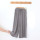 Rib Fabric Solid Color Simple Style Wide Leg Pajamas Bottoms Elastic Waist For Lady