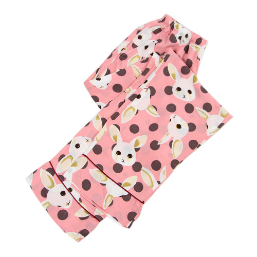 Soft Cotton Material Plus Size Cartoon And Floral Prints Design Cute Pajamas Pants For Home Wearing