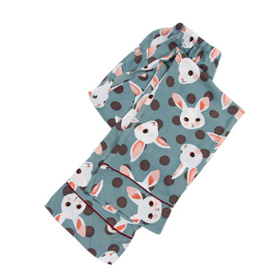 Soft Cotton Material Plus Size Cartoon And Floral Prints Design Cute Pajamas Pants For Home Wearing