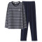 Men's Pajamas Set, Crew Neck Long Sleeve Sleepwear, Leisure Breathable Elastic Wholesale