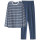 Men's Long Sleeve Pajamas, Round Neck Stripe Cotton Sleepwear Set, China Factory Suppliers