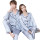 Men's Plain Pajamas,Couple Ice Silk Pajamas Autumn and Winter,Long Sleeve Cotton Men's and Women's Cardigan Suppliers