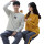 Men's Plain Pajamas, Couple Simple Round Neck Long Sleeve Set, Wholesale Home Wear Can Be Worn Outside