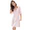 Summer Ice Silk High Quality Short Sleeve Sexy Lace Nightgown With V Neck Design Plus Size