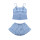 Woman's Satin Pajamas, Sleeveless Shorts Solid Two Pieces Sleepwear Set Customized