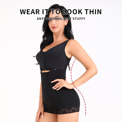 KKVVSS 31828 Women Slimming High Waist Lace Tummy Control Butt Lifter Hip Enhance Shapewear Body Shaper With Zipper