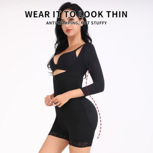 KKVVSS 31831 Hot Sales Women's Long Sleeve  Body Shaping Jumpsuit Tummy Control Shapewear