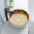 luxuriöse runde Form goldene Farbe Arbeitsplatte Waschbecken Keramik Bad Waschbecken Großhandel