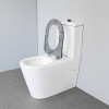Accessible toilet length 800mm handicapped standard two piece rimless toilets