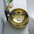 ceramic golden washbasin Drawing process sanitary ware wholesale for bathrrom
