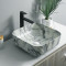 countertop basin Water transfer printing feature ceramic for bathroom