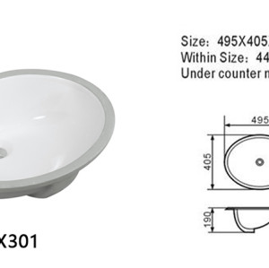 Длина 495 мм раковина для ванной оптом гладкая глазурованная керамика современного искусства круглая раковина под столешницу оптом