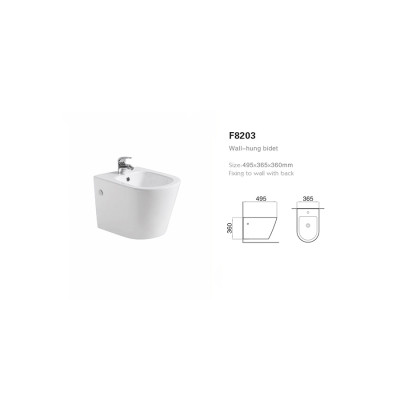 bathroom bidet ceramic wall hung toilet bidet wholesale in european market for women